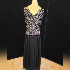 Black & White Evening Dress